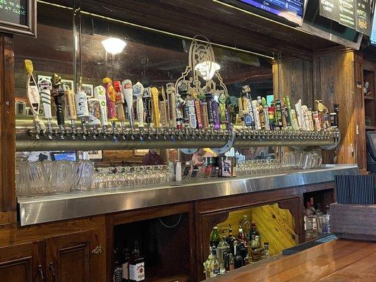 Huge draft beer selection