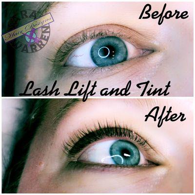 Lash lift and tint