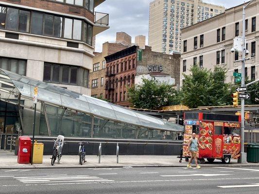 The East Side of 94th Street and Second Avenue entrance and exit.  07/03/22