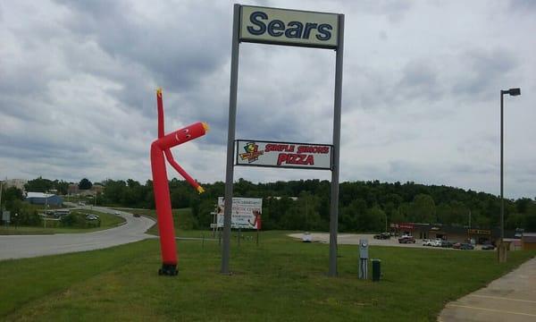 Our red 20-foot wacky waiving inflatable arm-flailing tube man!