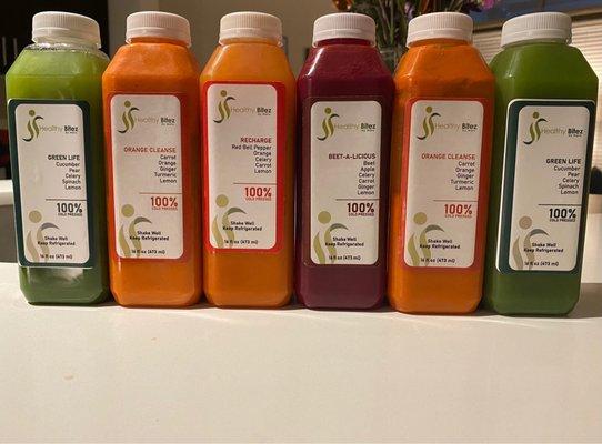 One day juice cleanse - delivered