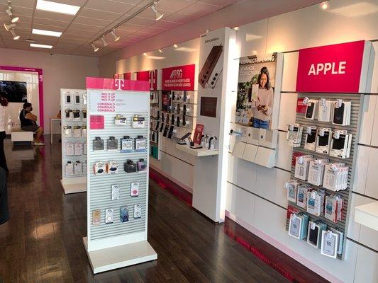 This T-Mobile shop is sizable - not overly, but manages to have a great display of phones and accessories.