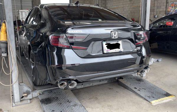 2021 Accord 2.0t with 3" thermal rd quad tip exhaust