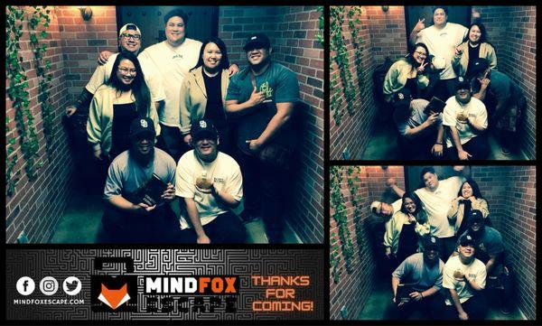 Mindfox escape, friends , group photo