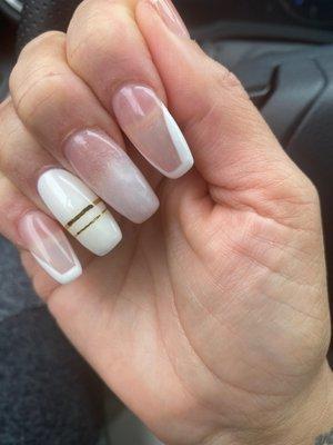 Wide, thick, ugly nails.