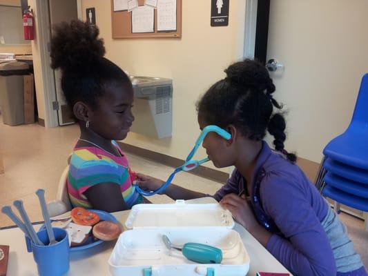 Our future doctors at work!