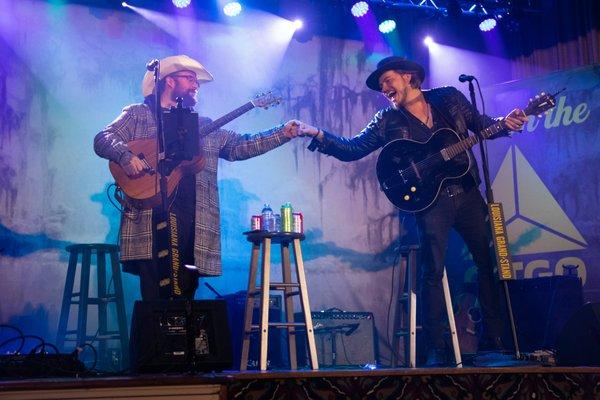 Dylan Leblanc and Mus Gillum at Louisiana Grandstand