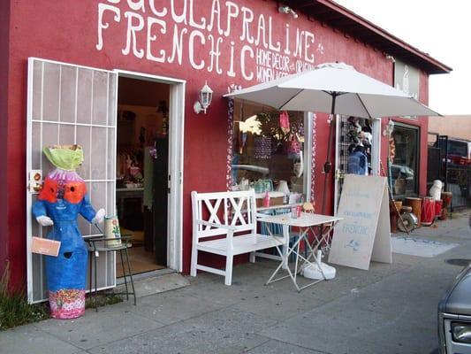 Front of Cuculapraline - Frenchic on Eagle Rock Blvd in Los Angeles.