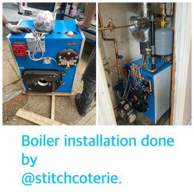 RESIDENTIAL HOT WATER BOILER INSTALLATION.