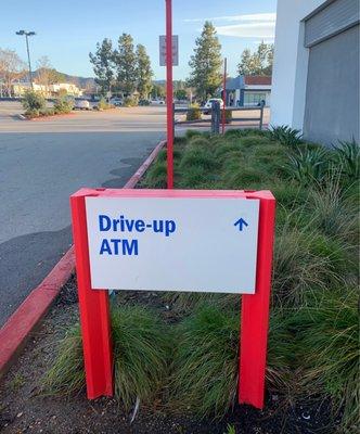 ATM drive thru sign