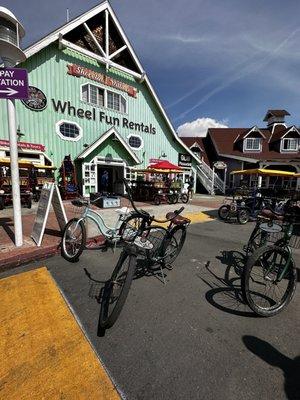 Beach cruisers. $32 for whole day