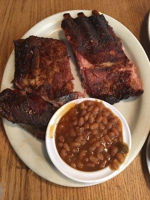 Mighty Ribs and Baked Beans