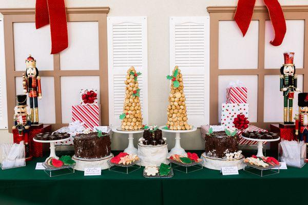 Christmas desserts for Love the Coopers event.