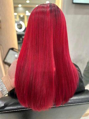 Red ombre