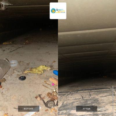 Residential floor vents with metal Ducting, Before and After. #LasVegasductcleaning , #ductcleaninglasvegas