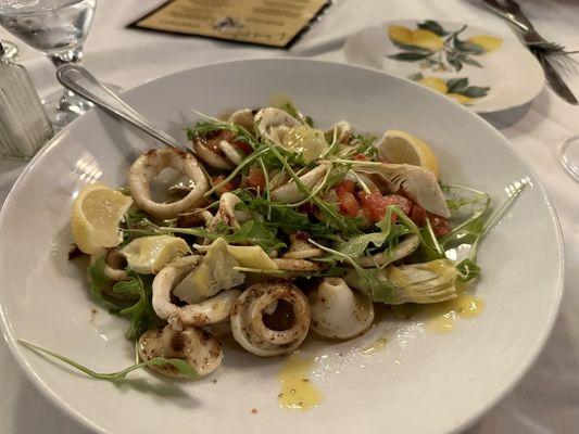 grilled calamari