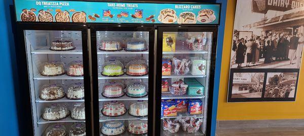 Try our DQ-lious frozen Cakes, Pizza's and take home treats!