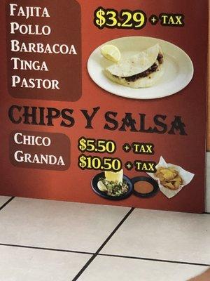 Who charges $10.50 for chips and salsa. I'm Estimating a cost of $2. That's a 500% mark up.