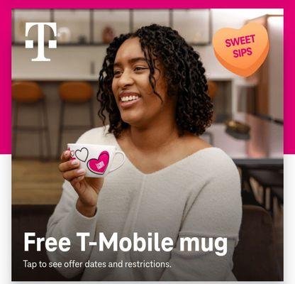 Free T-Mobile Mug on 2/14/23