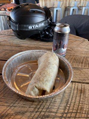 Beef burrito and a WasAngeles is the perfect change from my regular chili lunch