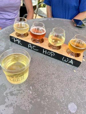 Flight of ciders