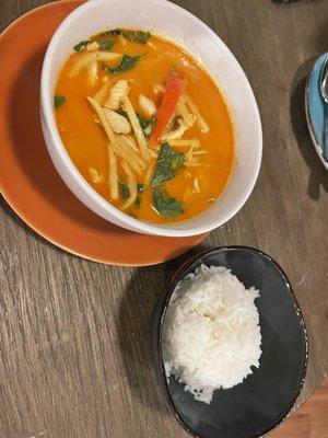 C3. Red Curry with chicken