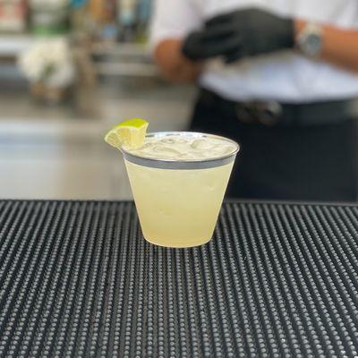 A freshly made margarita