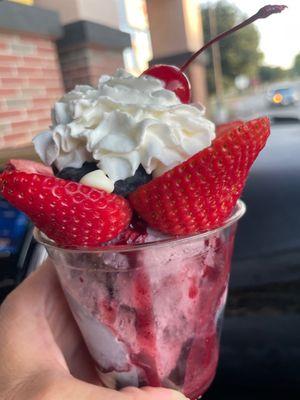 This place is super yummy. The drive through is efficient and the staff is friendly. There's a tiny outdoor seating area.