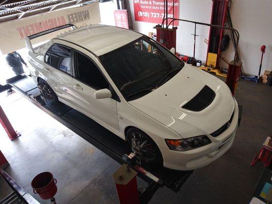 Lancer Evo IX for alignment.