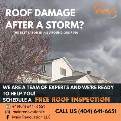 We offer free Roofing Inspection!