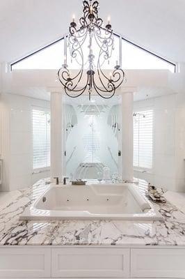 Statuarietto Marble Bathroom - Boca Raton FL