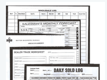 FORMS for Service Department and Sales