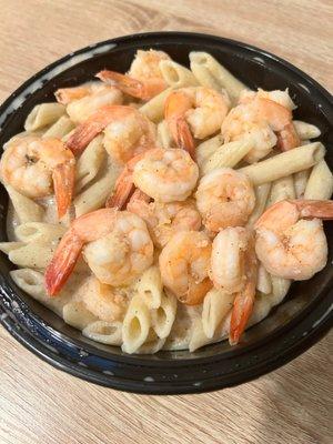 Shrimp Rasta pasta -- pass