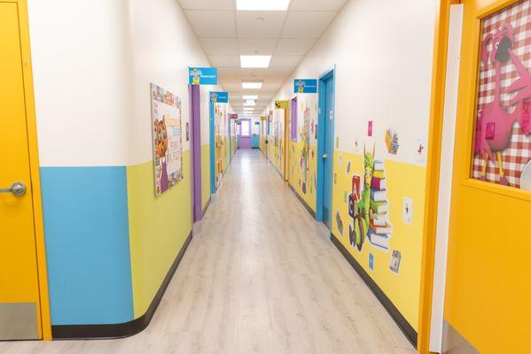 Fun and colorful Hallway