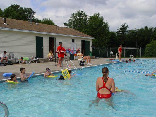 free swim at the pool.