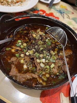 Spicy Beef in a pot