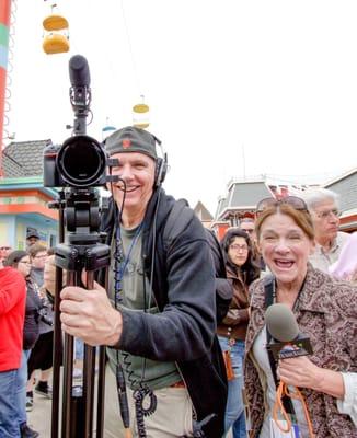 We say, "We love what we do and it shows," and we think this picture from the Santa Cruz Beach Boardwalk's Chowder Fest says it all