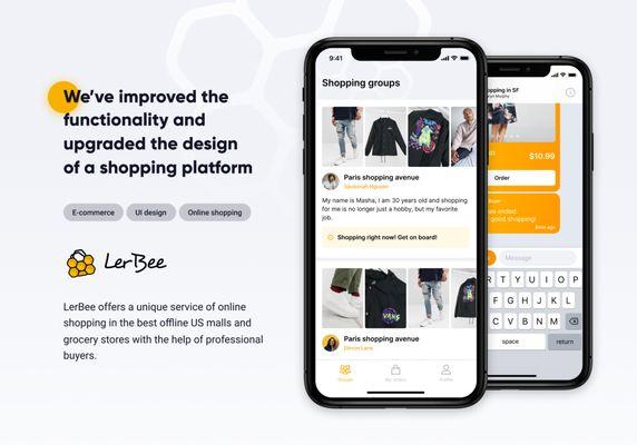 We've improved the functionality and upgraded the design of a shopping platform