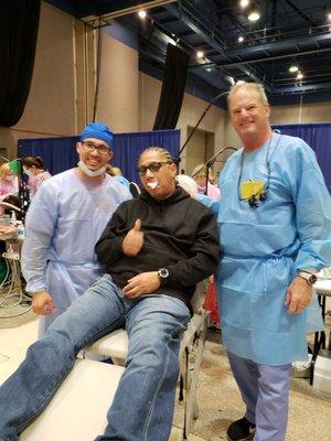 Dr. Graham volunteers at CDA CARES Modesto 10/2108