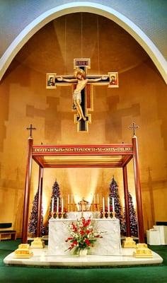 The Crucifix & Altar.