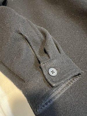 Lint on the sleeve