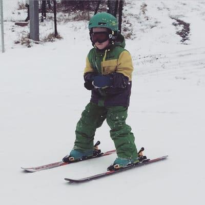 Our little skier