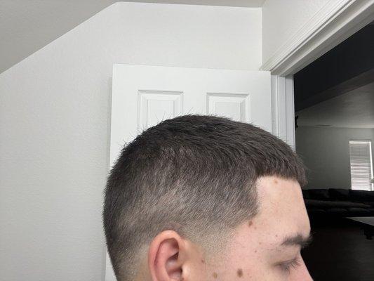 Uneven fade on both sides