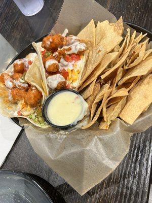 Buffalo Gator Tacos