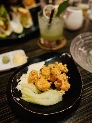 Happy hour portion of Buffalo Rock Shrimp