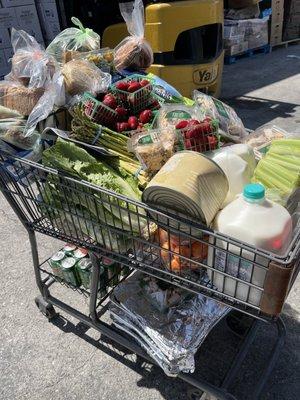 Carrito de frutas y verduras por $75