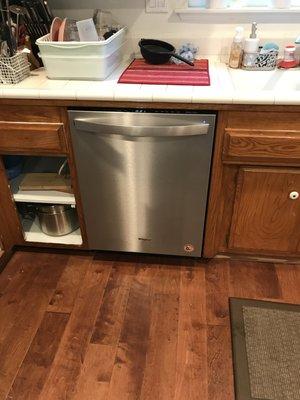 Dishwasher install in Fountain Valley