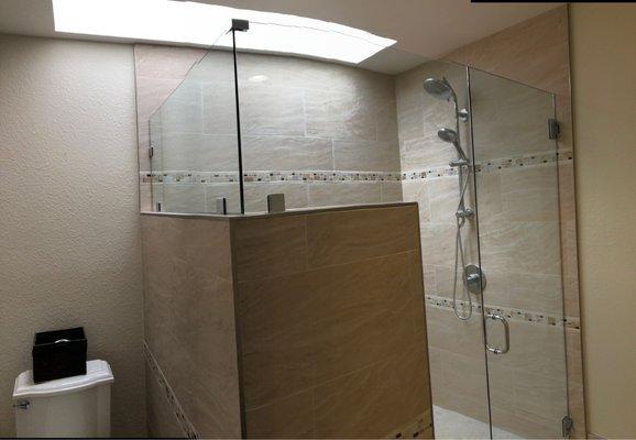 Shower glass doors