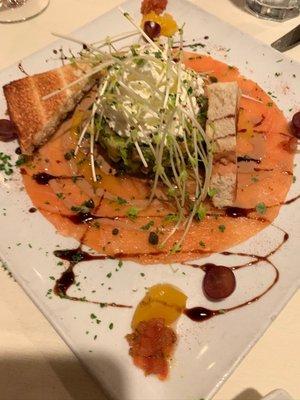 Salmon appetizer