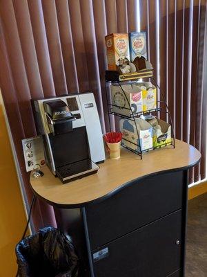 Have a cup of Coffee while you wait for your appointment.